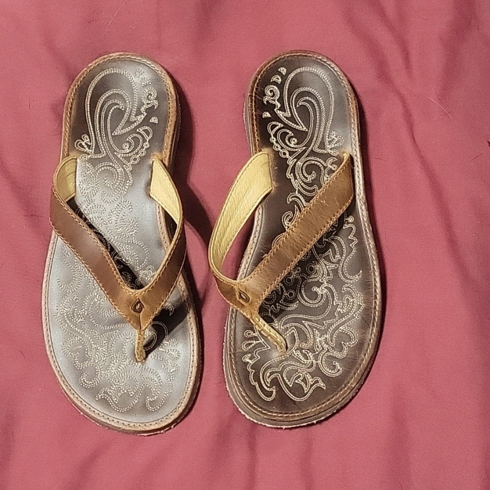 Women's OluKai leather sandals